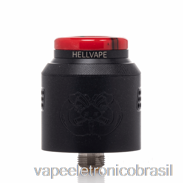 Vape Eletrônico Hellvape Drop Dead 2 24mm Rda Fosco Totalmente Preto